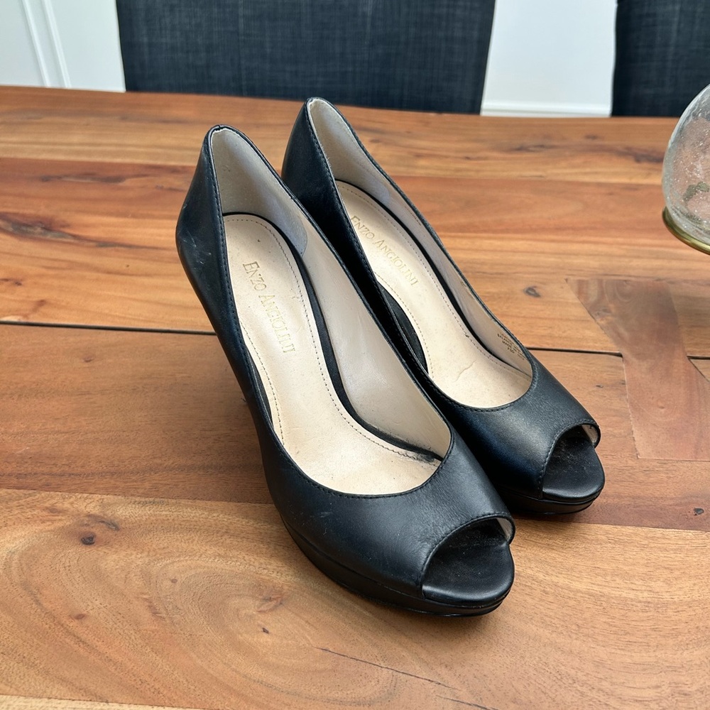 Enzo Angiolini Black Stiletto Heels